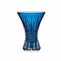 Waterford Crystal Lismore Diamond Sapphire 8" Vase